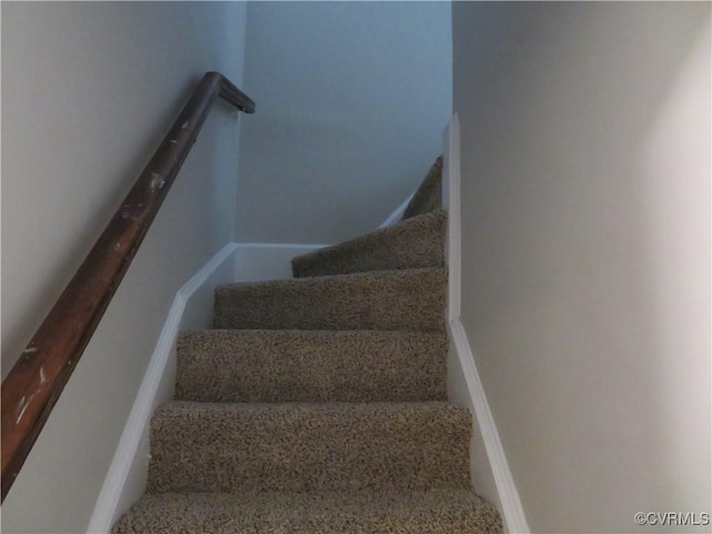 view of stairway