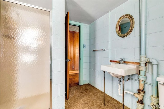 full bath with a stall shower