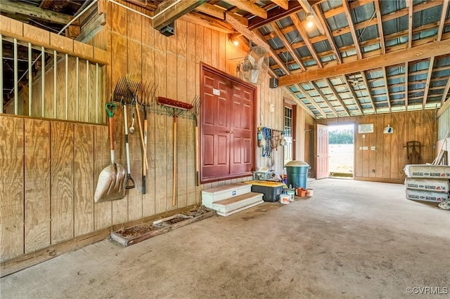 view of horse barn