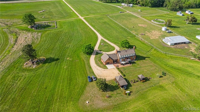 drone / aerial view featuring a rural view