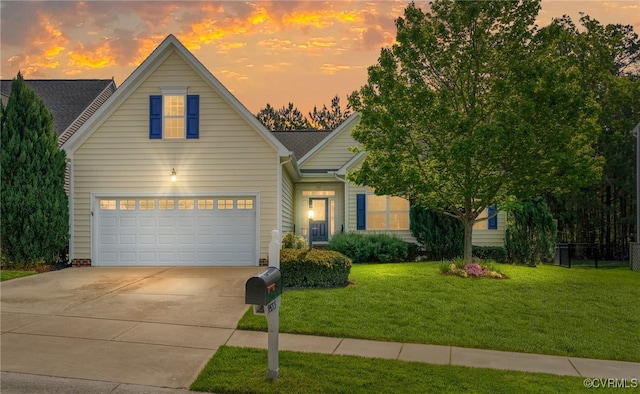 9533 Ashleyville Turn, Midlothian, VA 23112 - traditional-style home with driveway, a front yard, and a garage