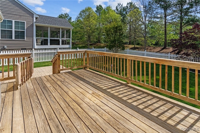 9533 Ashleyville Turn, Midlothian, VA 23112 - deck featuring a sunroom and a water view