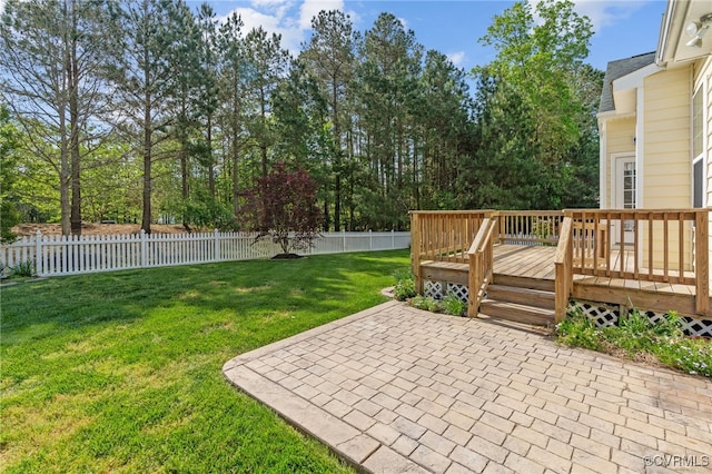 9533 Ashleyville Turn, Midlothian, VA 23112 - view of yard featuring a patio and a wooden deck