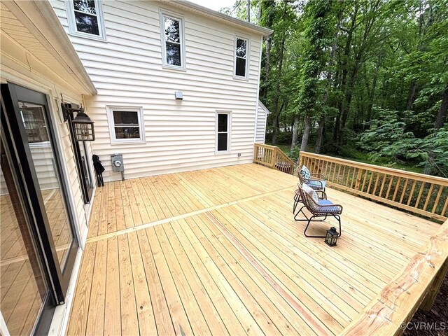 view of wooden terrace
