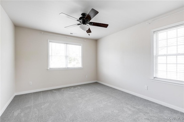 8134 Falling Leaf Ct, Mechanicsville, VA 23111 - spare room with carpet flooring, healthy amount of natural light, and ceiling fan