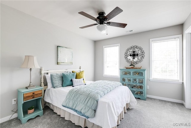 8134 Falling Leaf Ct, Mechanicsville, VA 23111 - carpeted bedroom featuring baseboards and ceiling fan