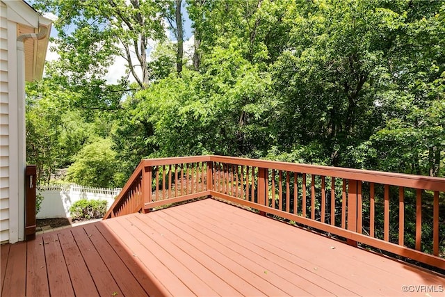 8134 Falling Leaf Ct, Mechanicsville, VA 23111 - deck featuring view of wooded area