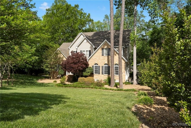 7324 Rosemead Ln, Chesterfield, VA 23838 - view of front of house featuring brick siding and a front lawn