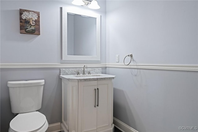 7324 Rosemead Ln, Chesterfield, VA 23838 - half bath featuring vanity and toilet