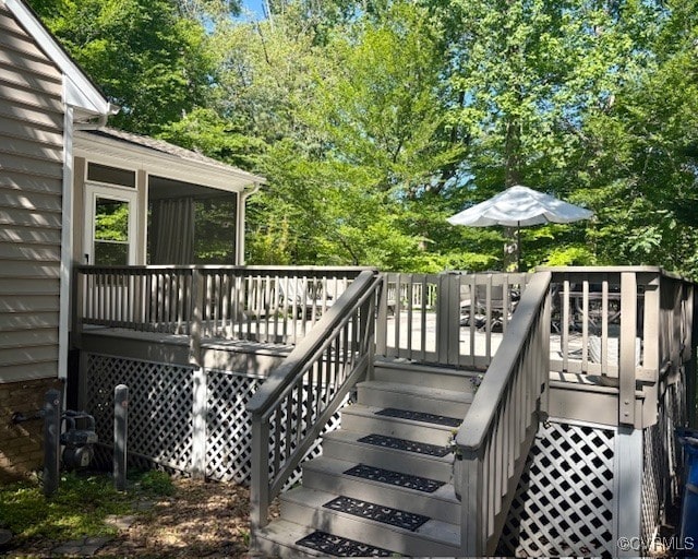 7324 Rosemead Ln, Chesterfield, VA 23838 - wooden deck featuring stairway