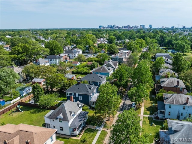 aerial view featuring a residential view