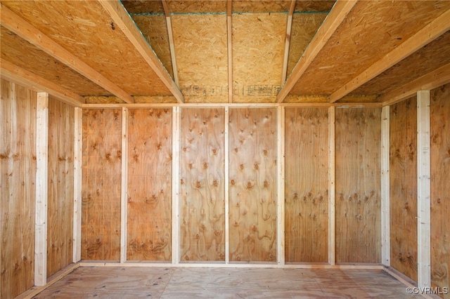 view of storage area