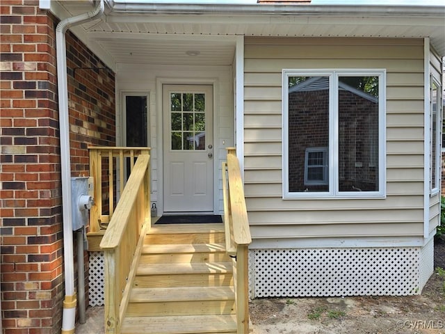 8600 Chester Forest Ln, North Chesterfield, VA 23237 - property entrance featuring brick siding