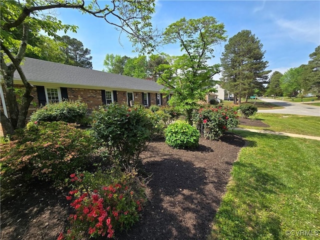 8600 Chester Forest Ln, North Chesterfield, VA 23237 - view of front of home featuring brick siding and a front lawn
