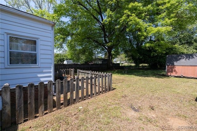 3006 Douglasdale Rd, Richmond, VA 23221 - view of yard featuring a storage unit, an outdoor structure, and fence