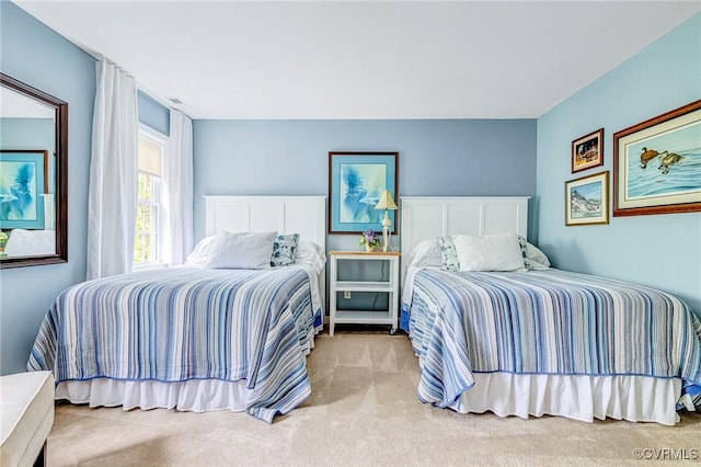 bedroom with carpet flooring