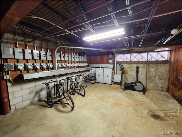 4018 Forest Hill Ave Unit U7, Richmond, VA 23225 - basement with electric panel and concrete block wall