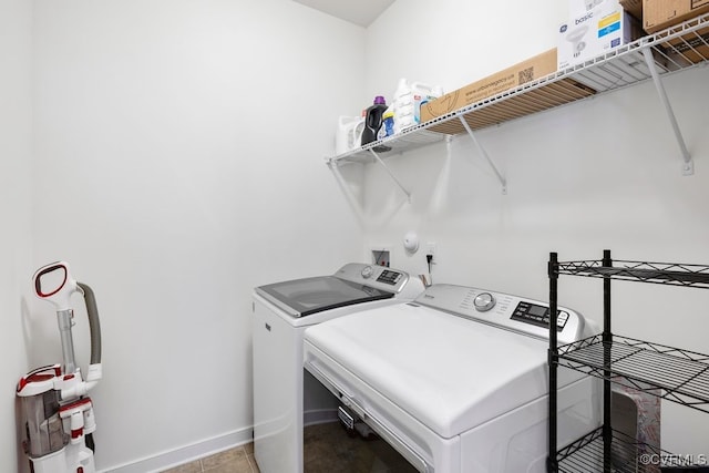 15501 Wolfboro Rd, Chesterfield, VA 23832 - washroom with baseboards, laundry area, and washer and dryer