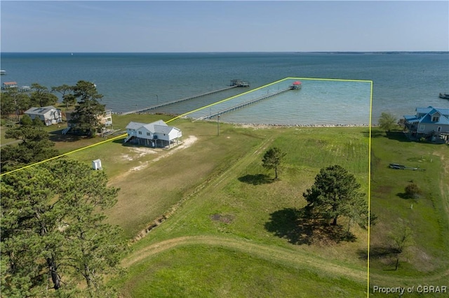 2000 Jenkins Neck Rd, Hayes, VA 23072 - bird's eye view with a water view