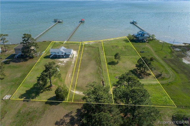 2000 Jenkins Neck Rd, Hayes, VA 23072 - aerial view featuring a water view