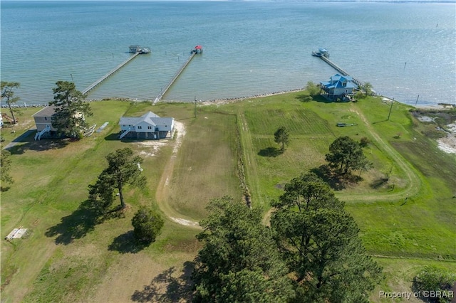 2000 Jenkins Neck Rd, Hayes, VA 23072 - bird's eye view featuring a water view