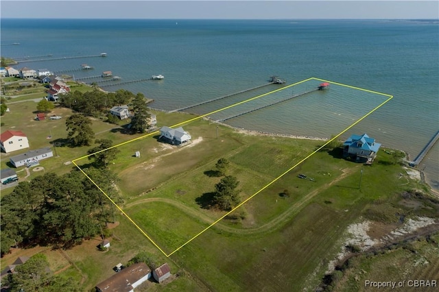 2000 Jenkins Neck Rd, Hayes, VA 23072 - bird's eye view featuring a water view