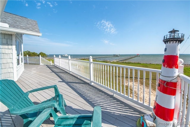 2000 Jenkins Neck Rd, Hayes, VA 23072 - deck with a water view
