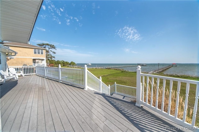 2000 Jenkins Neck Rd, Hayes, VA 23072 - wooden terrace featuring a water view and a beach view