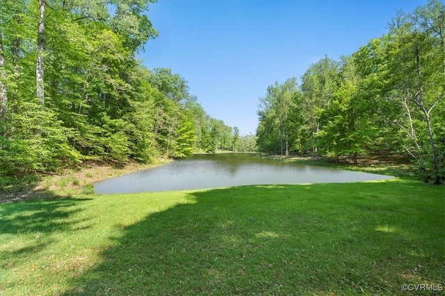 3640 Michaux Mill Dr, Powhatan, VA 23139 - water view featuring a heavily wooded area