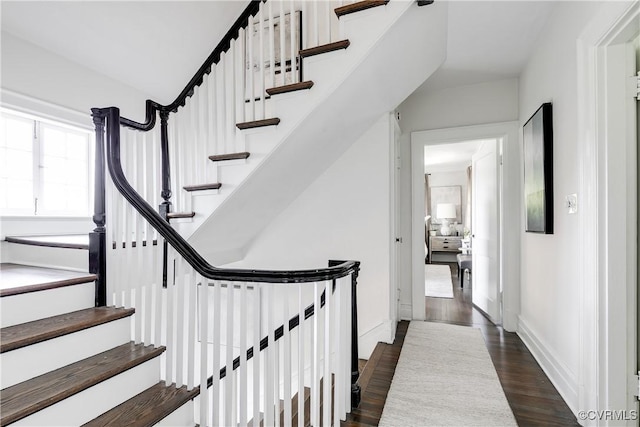 7 River Rd, Richmond, VA 23226 - stairway with wood finished floors and baseboards