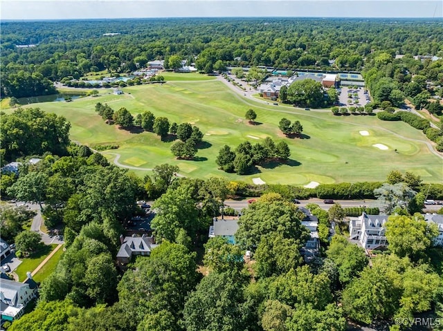 7 River Rd, Richmond, VA 23226 - aerial view of property and surrounding area with a golf club and a heavily wooded area
