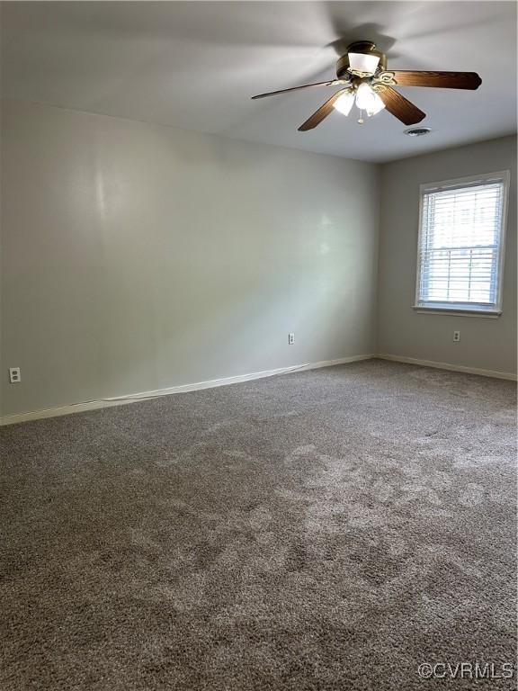 1916 Boardman Ln, Henrico, VA 23238 - carpeted empty room featuring ceiling fan and baseboards