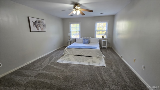 1916 Boardman Ln, Henrico, VA 23238 - carpeted bedroom featuring baseboards and a ceiling fan
