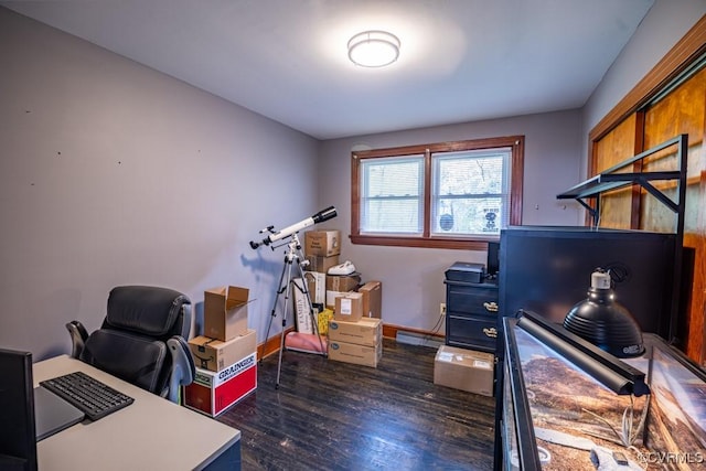 400 E California Ave, Crewe, VA 23930 - office space with baseboards and wood finished floors