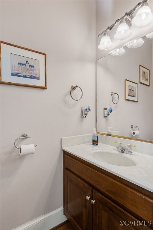 bathroom featuring vanity