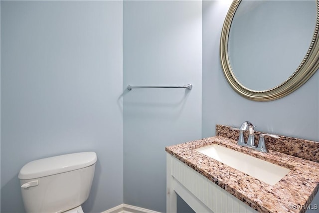 3713 Spratling Way, Chesterfield, VA 23237 - half bath featuring vanity, baseboards, and toilet