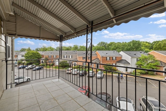 balcony with a residential view