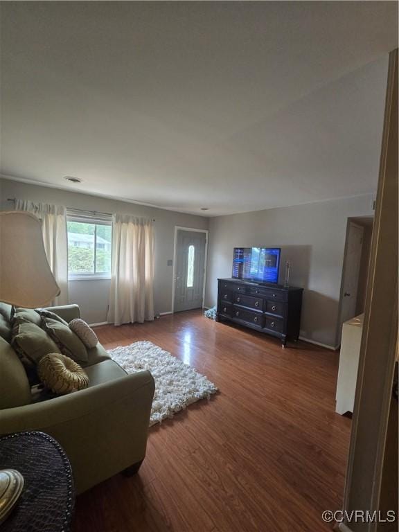 2503 Glendale Ave, Petersburg, VA 23805 - living room featuring wood finished floors and baseboards