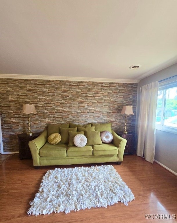 2503 Glendale Ave, Petersburg, VA 23805 - living room with wood finished floors and baseboards