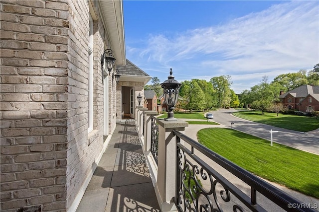 view of balcony