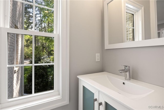 bathroom featuring vanity