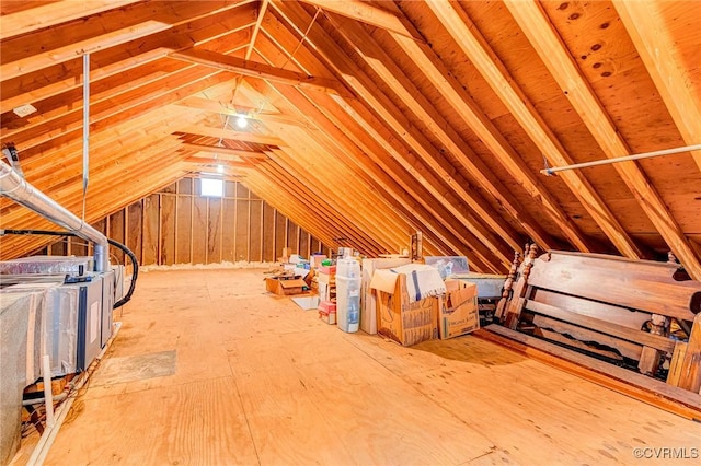 view of attic