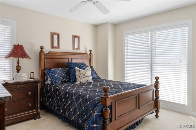 10932 Dominion Fairways Ln, Glen Allen, VA 23059 - bedroom with ceiling fan and light colored carpet