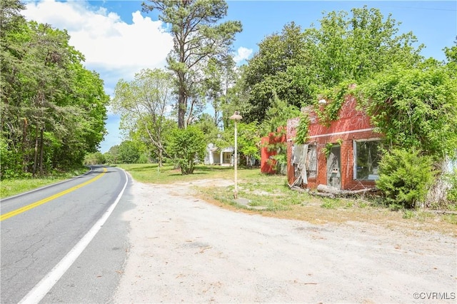 view of road