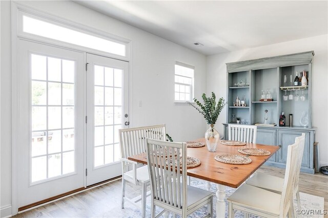 421 Randolph View Dr, Midlothian, VA 23114 - dining room featuring light wood-style flooring