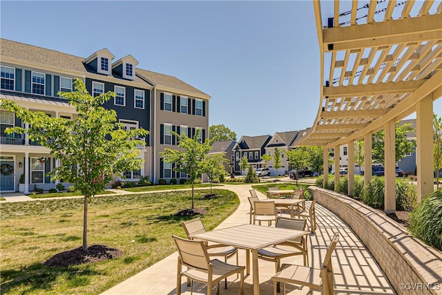 view of community with a yard