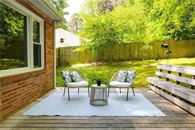 3454 Warner Rd, Richmond, VA 23225 - view of wooden deck