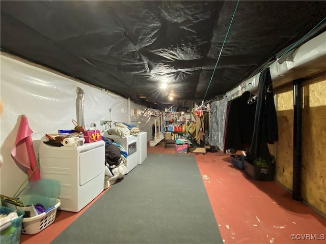 1195 Stingy Lane Rd, Blackstone, VA 23824 - attic with washer and dryer