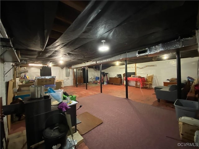 1195 Stingy Lane Rd, Blackstone, VA 23824 - view of unfinished below grade area