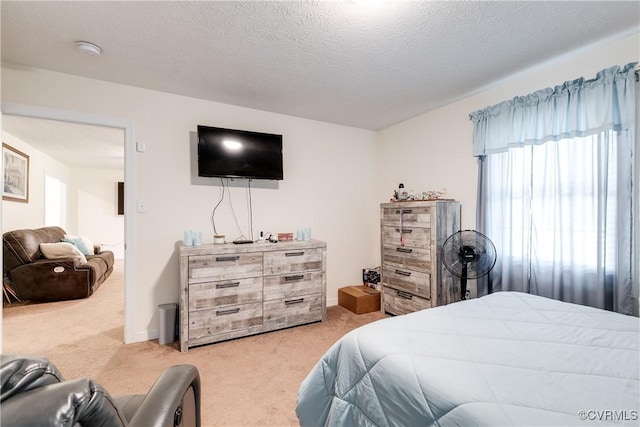 4721 Red Coach Ln, Sandston, VA 23150 - bedroom with light carpet and a textured ceiling